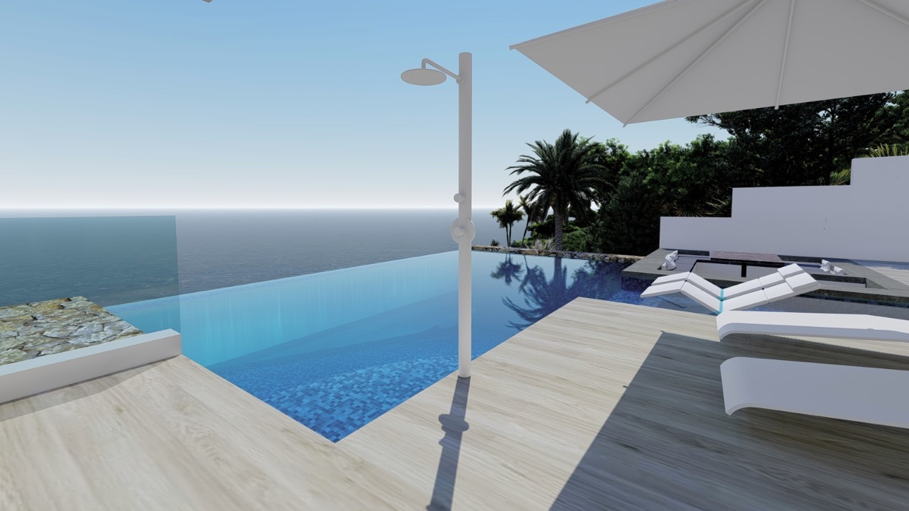Neu gebaute Villa mit Meerblick in Calpe