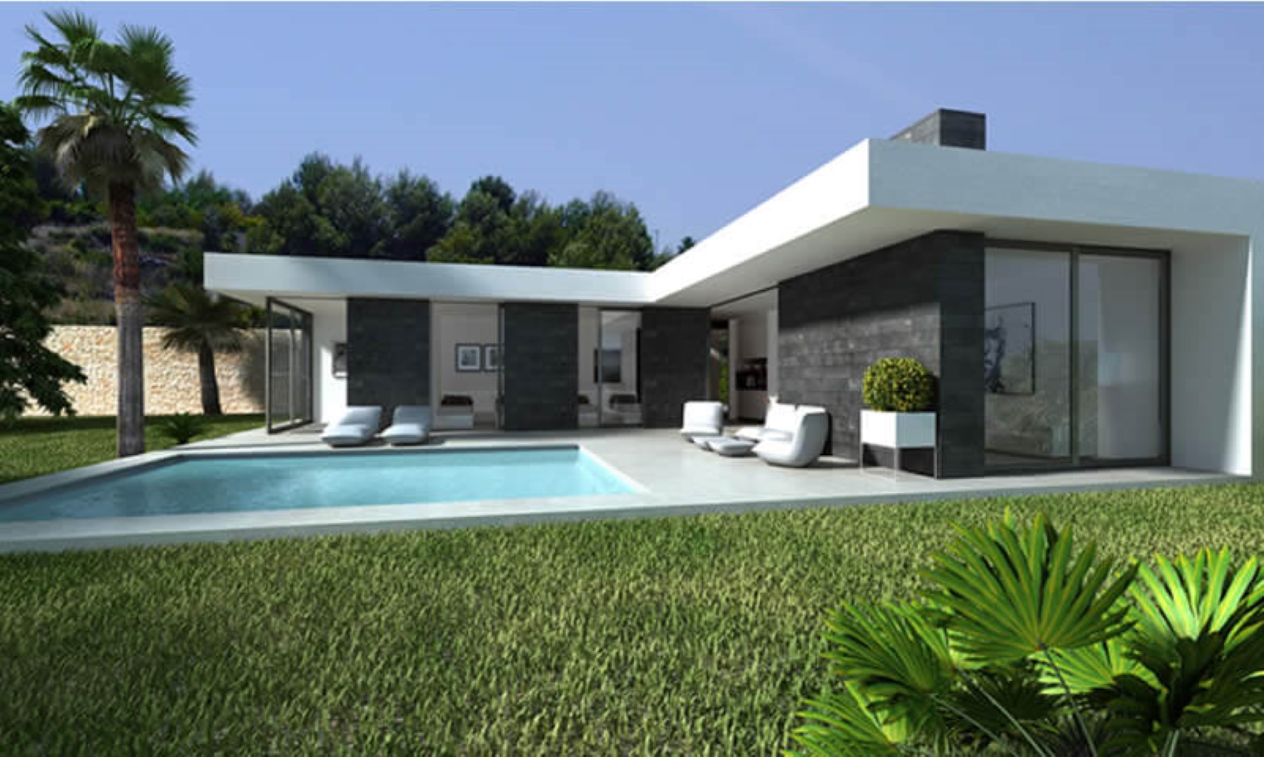 Moderne Neubauvilla in Pedreguer, Monte Solana mit privatem Pool